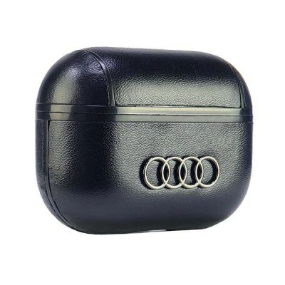 4. Audi Leather Big Logo AirPods Pro 2 cover black/black AU-APP2-GT/D3-BK