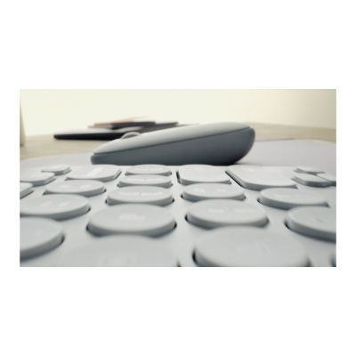 5. Logitech 920-012204 Keyboard Mouse Included Universal RF Wireless + Bluetooth QWERTZ German White