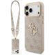 Guess 4G Big 4G Classic Logo Big Strap Metal Buttons Case for iPhone 17 Pro Max - Pink