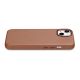 10. iCarer Case Leather Case Cover for iPhone 14 Plus Brown (MagSafe Compatible)
