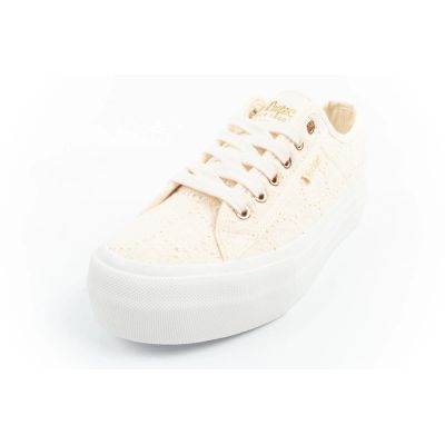 12. Lee Cooper women's lace sneakers beige platform