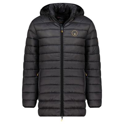 Geographical Norway men's jacket AMIGOMAP LONG HOOD DB BLACK MEN 233 BLACK (WZ5085H/GN-NOIR)
