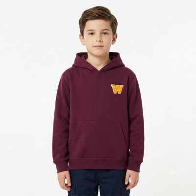 3. Wood Wood Izzy AA Burgundy Children's Sweatshirt - 10235605-2424-Burgundy