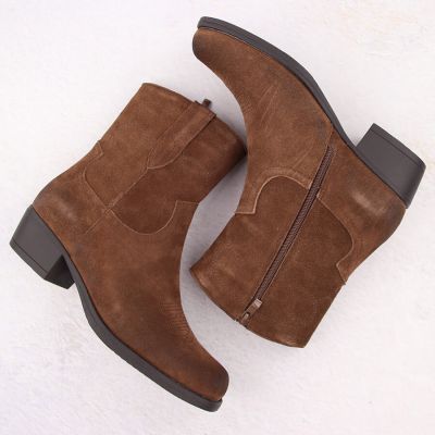 3. Women's brown leather cowboy boots Sergio Leone BT284-S