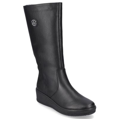7. Rieker W RKR237B Leather Waterproof Boots Lined with Lambswool