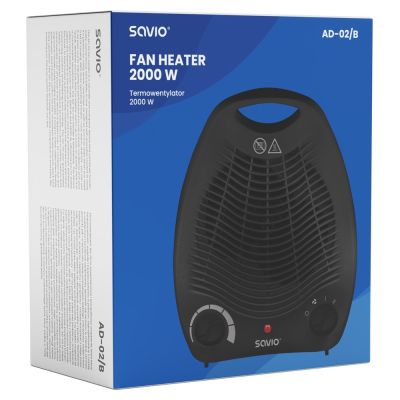 5. SAVIO Fan Heater 2000 W AD-02/B Black