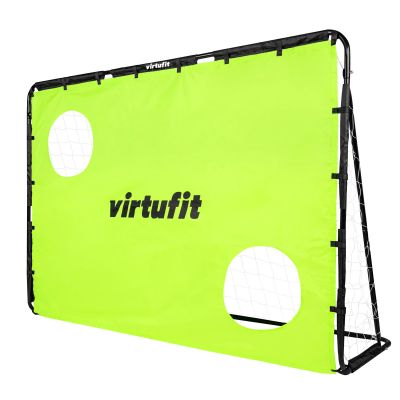 16. VIRTUFIT FOOTBALL GOAL WITH SHOOTING MAT - 215 X 150 CM