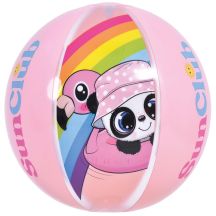 INFLATABLE BEACH BALL PANDA 40CM 53014 PINK