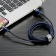 8. Baseus Cafule USB-A / Lightning 1.5A QC 3.0 cable 2 m - blue-gold