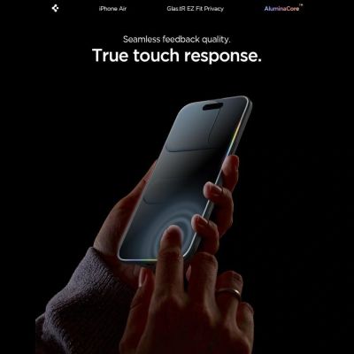 8. Spigen Glas.TR EZ Fit 2-pack privacy glass for iPhone 17 Air