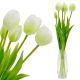15. BOUQUET OF 5 WHITE TULIPS 39 CM LIFE-LIKE SPRING DECORATION