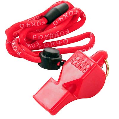 FOX 40 CLASSIC ORANGE WHISTLE WITH STRING