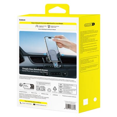 5. Baseus Metal Age Go gravity car holder for air vent - gray