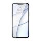8. Baseus Frosted Glass Case Cover for iPhone 13 Pro Max Hard Cover with Gel Frame Transparent (ARWS000802)
