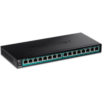 2. Trendnet TPE-TG161H Gigabit Ethernet Network Switch (10/100/1000) Supports PoE Black