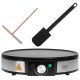 4. Adler AD 3058 Pancake Maker 1 Pan 1600 W Black, Stainless Steel