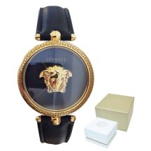 Versace Palazzo Women's Watch in Black and Gold - VECQ00118
