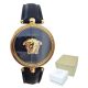 Versace Palazzo Women's Watch in Black and Gold - VECQ00118