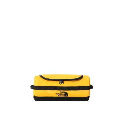 3. Base Camp Travel Canister L-Summit Gold-TNF Black-NPF THE NORTH FACE cosmetic bag