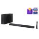 2. Sharp 2.1-Channel Ultra-Slim Dolby Atmos/DTS Virtual:X Soundbar with Wireless Subwoofer HT-SBW320 360W Bluetooth Connectivity Wireless Connection