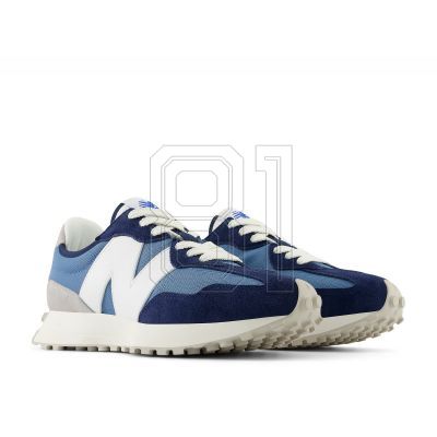 3. Women's/men's sports shoes New Balance NB 327 sneakers suede blue (U327CJ)