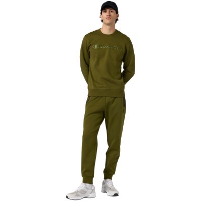 6. Champion Men's Crewneck Sweatshirt Olive 220272 GS585