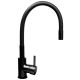 2. PYRAMIS LEFKADA sink (68x44) 1B 1D black + Flessi Black Edision faucet - 070 260611F