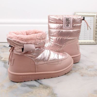 7. Metallic snow boots Big Star W INT1589C pink