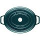 2. STAUB 40510-598-0 Oval Cast Iron Pot – Marine Blue, 5.5 ltr