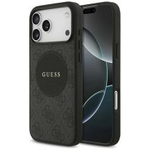 Guess 4G Circle Classic Logo MagSafe case for iPhone 17 Pro Max - black