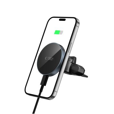 3. Tech-Protect mm15W-V5 Magnetic MagSafe Car Mount for Air Vent/CD Slot - Black