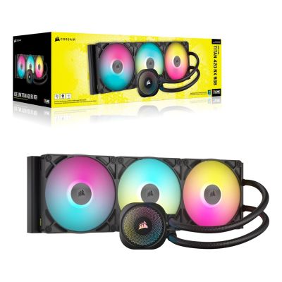 6. CORSAIR iCUE LINK TITAN 420 RX RGB AIO 420mm Cooler