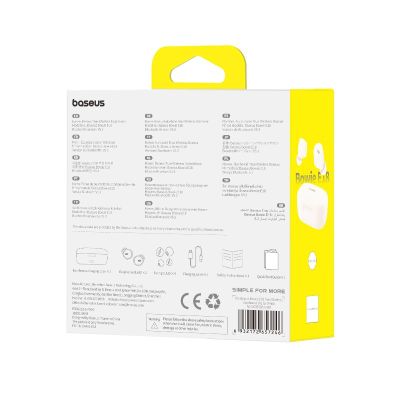 6. Baseus Bowie E18 Wireless Headphones (White)