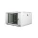 Lanberg WF01-6606-10S single-section cabinet (6U; 368mm / 600mm / 600 mm; wall-mounted; Glass; 19''; gray)