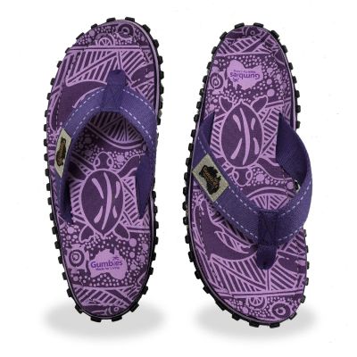 7. Gumbies Islander Flip-Flops Unisex Purple Signature Flip-Flops GU-FFISL151