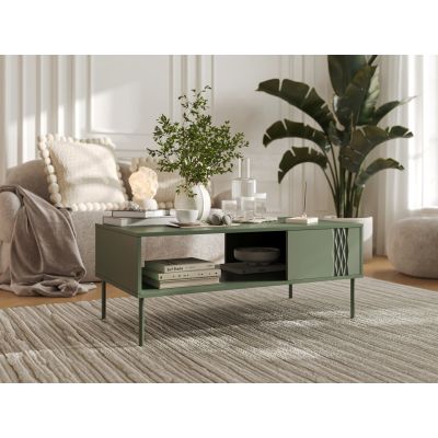 2. TRESSE coffee table/table 110x60x40 matt green