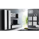 6. VIGO full display cabinet '180' 180/40/30 black/white half