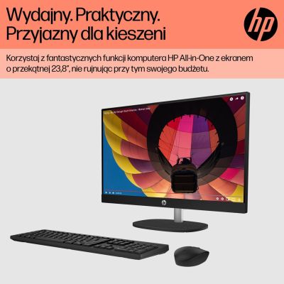 2. HPAiO 24-cr0312nw Ryzen 5 7520 23.8" FHD IPS 250nits AG 16GB DDR5 SSD512 Radeon 610M Cam720p kB+Mouse Win11 Shell White 2Y