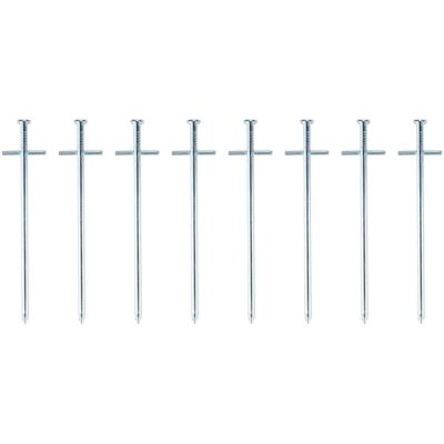 7. TENT PEGS 18CM SET 8 PCS METAL CAMP ACTIVE