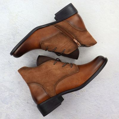 14. Women’s Camel Winter Ankle Boots Jezzi ASA198-15