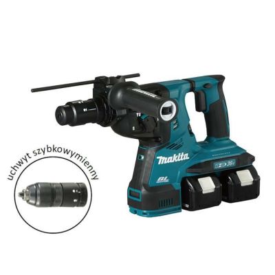 MAKITA HAMMER DRILL 2x18V DHR283T2JU 2.9J 2x5.0Ah BL AVT + Handle