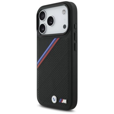 2. BMW M Tricolor Metal Logo MagSafe Case for iPhone 17 Pro - Black