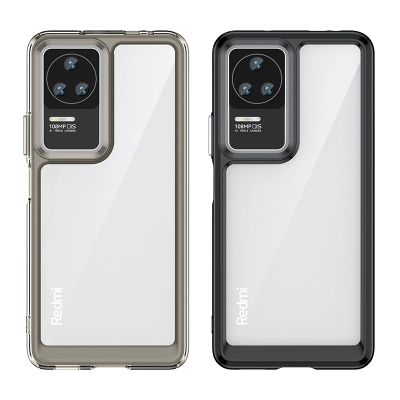 5. Outer Space Case for Xiaomi Poco F4 5G cover with a flexible frame blue