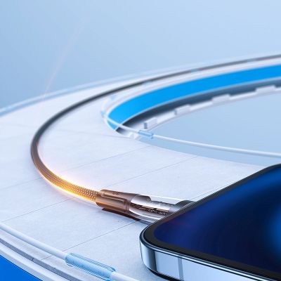 6. Joyroom Star-Cloud Series A3 USB-C / Lightning Cable 20W 1.2m with Smart Switch - Black