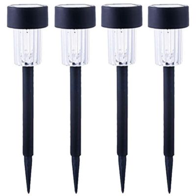 8. SOLAR PLASTIC LAMP 4.5x31CM LED - SET OF 4 PCS