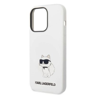 6. Karl Lagerfeld KLHMP14XSNCHBCH iPhone 14 Pro Max 6.7" hardcase white/white Silicone Choupette MagSafe