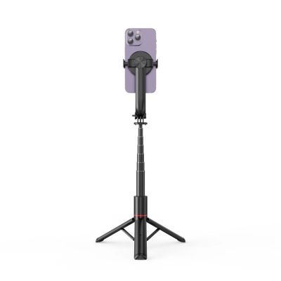 7. Tech-Protect L04S Bluetooth Selfie Stick with Tripod up to 95cm and 360 Head - Black