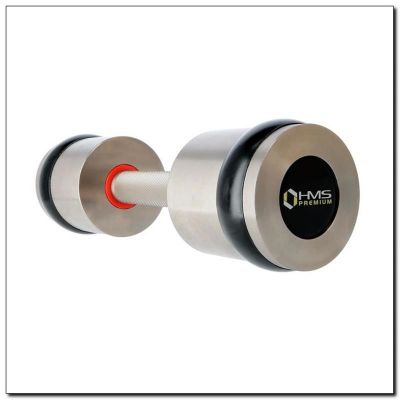 2. Chrome dumbbells 2x9 kg silicone elements HMS Premium HH09