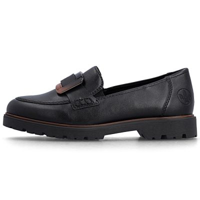 3. Women's black lords shoes Rieker 45553-00