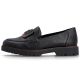3. Women's black lords shoes Rieker 45553-00